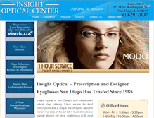 Tablet Screenshot of insightoptical.com